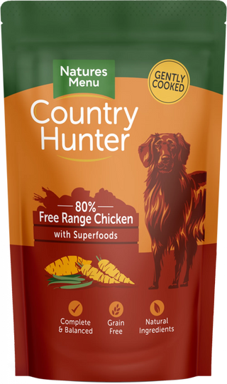 Natures Menu Country Hunter Dog Pouch Super Food Chicken