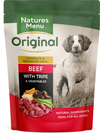 Natures Menu Dog Pouch Beef With Tripe & Vegetables