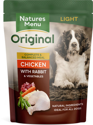 Natures Menu Dog Pouch Chicken With Rabbit Light