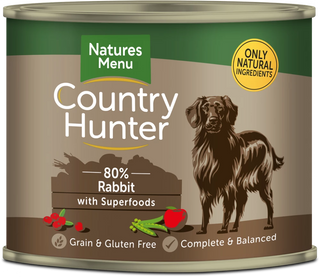 Country Hunter Dog Can Rabbit & Cranberry