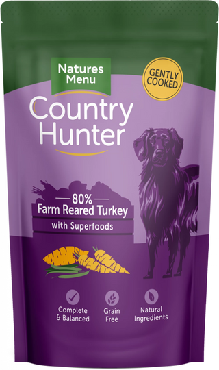 Natures Menu Country Hunter Farm Reared Turkey Pouch