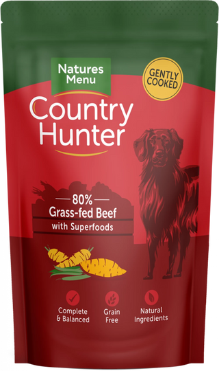 Country Hunter Dog Pouch Grass Grazed Beef