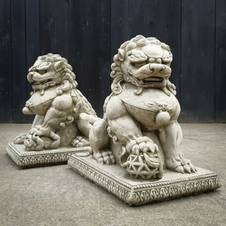 Sparta Statues Foo Dogs Pair