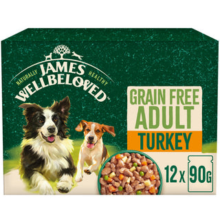 James Wellbeloved Grain Free Adult Turkey in Gravy Pouch