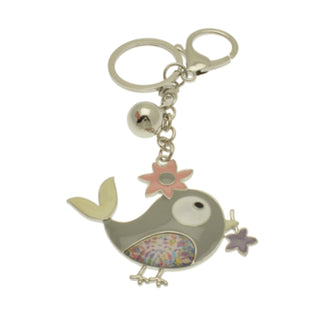 Grey Bird Keyring