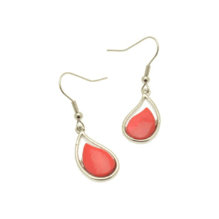 Pink Droplet Earrings