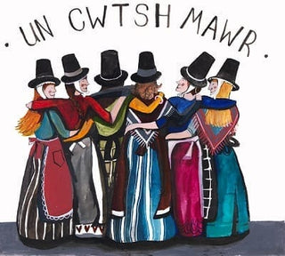 Un Cwtsh Mawr Square Greetings Card